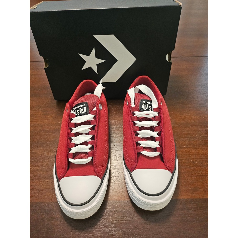 Converse Malden Street Puff Sneakers Mens 8 Womans 9.5 Red Low Top A14949C